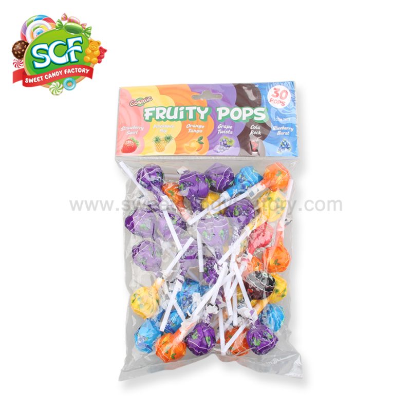 Hot sales multi color Fruity lollipop with fruit juice inside - Image 4