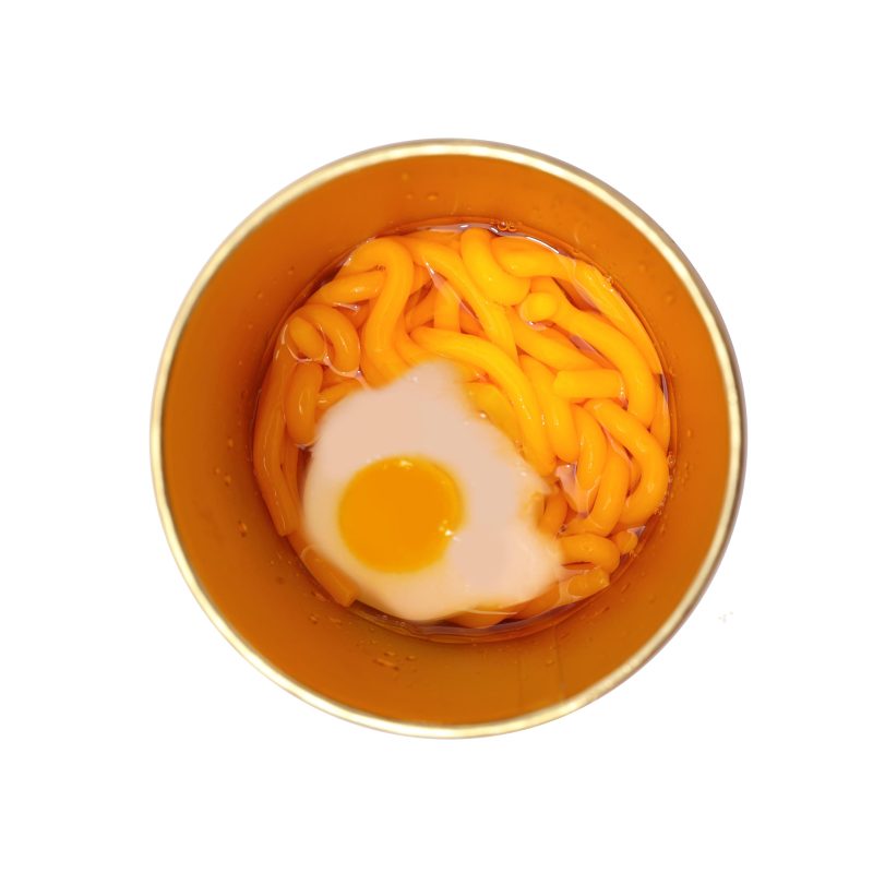 HALAL Customized DIY Fruit Flavor Fried Egg Noodle Pudding Jelly With Popping Candy For Kids - Image 4